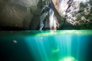 Person Canyoning